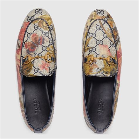 gucci jordaan flora loafer